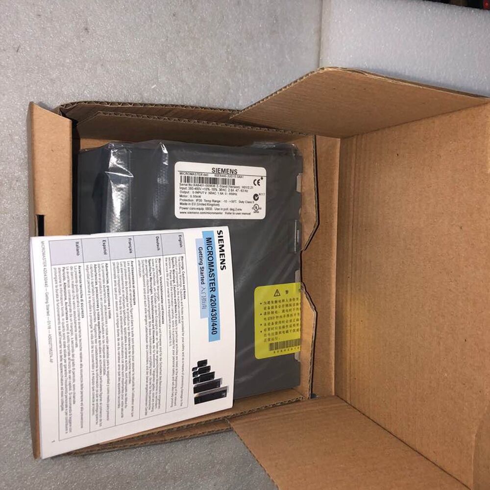 New Siemens 6SE6 440-2UD15-5AA1 6SE6440-2UD15-5AA1 MICROMASTER440 without filter
