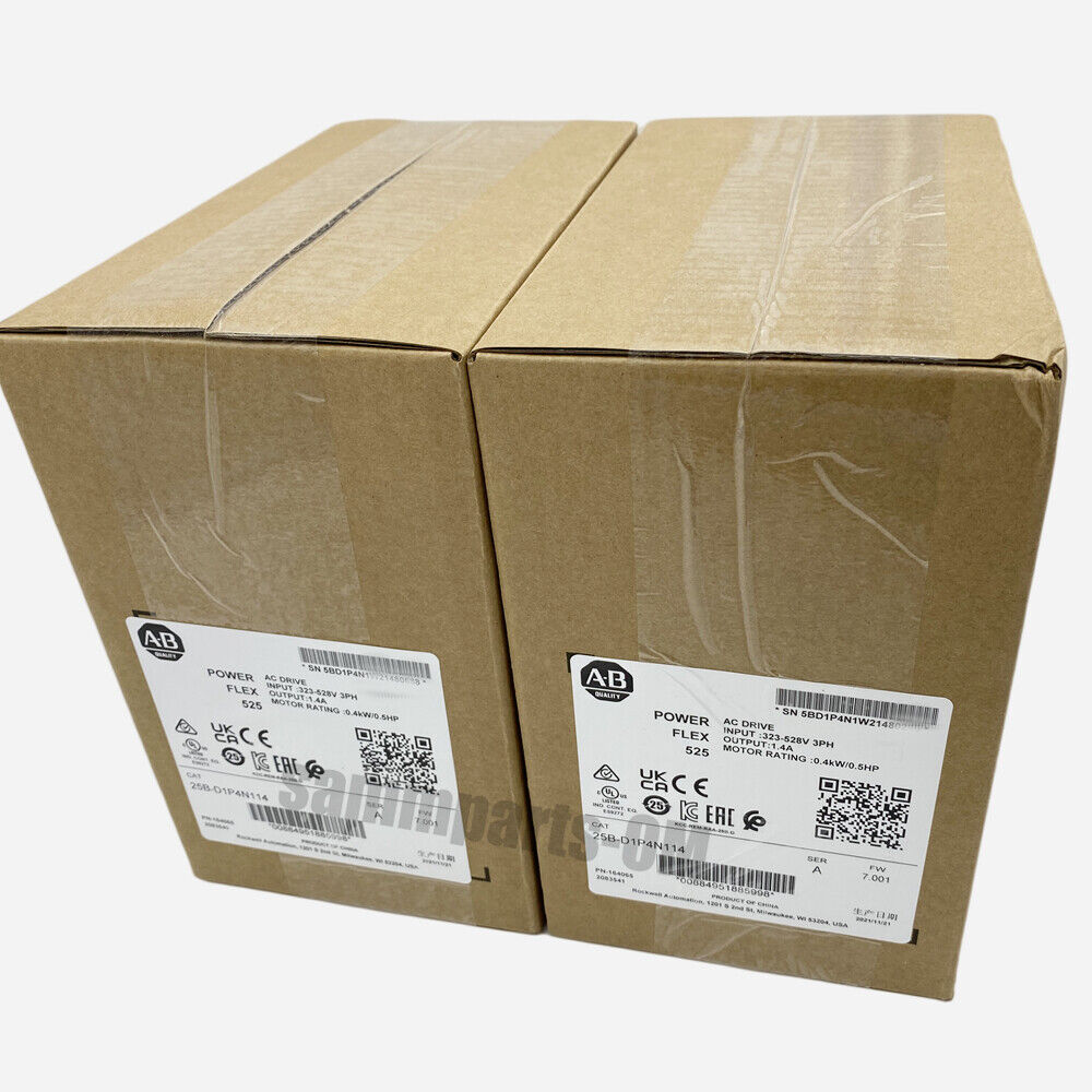 AB 25B-D1P4N114 /A PowerFlex 525 AC Drive 480V 1.4A 0.5HP New Factory Sealed DHL / UPS / FedEx
