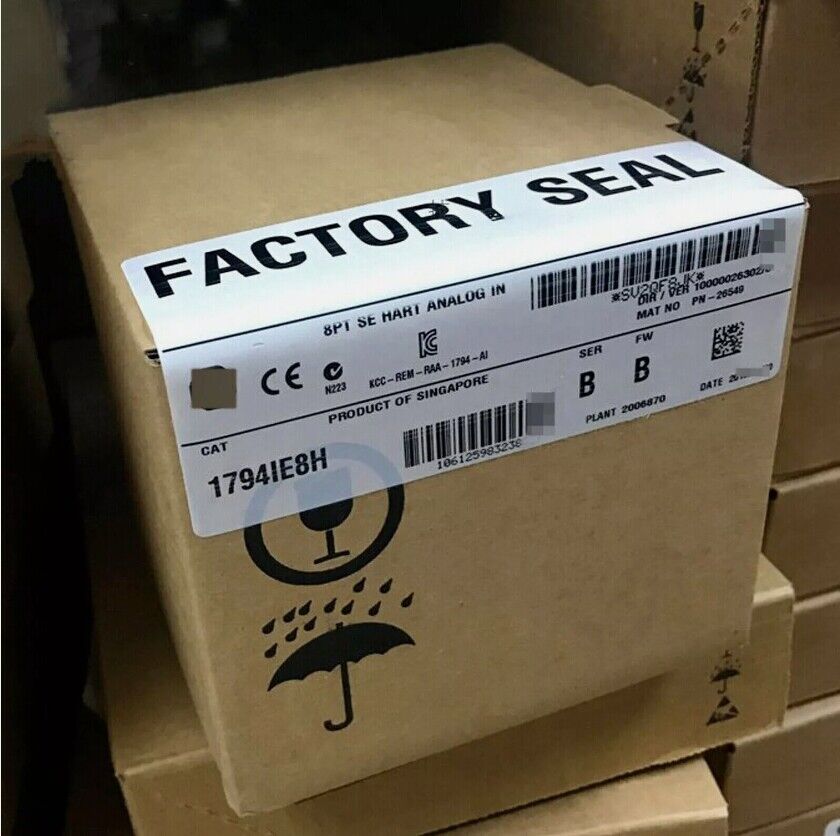 Sealed Allen Bradley 1794-IE8H Ser B Flex I/O HART Analog Input Module DHL / UPS / FedEx