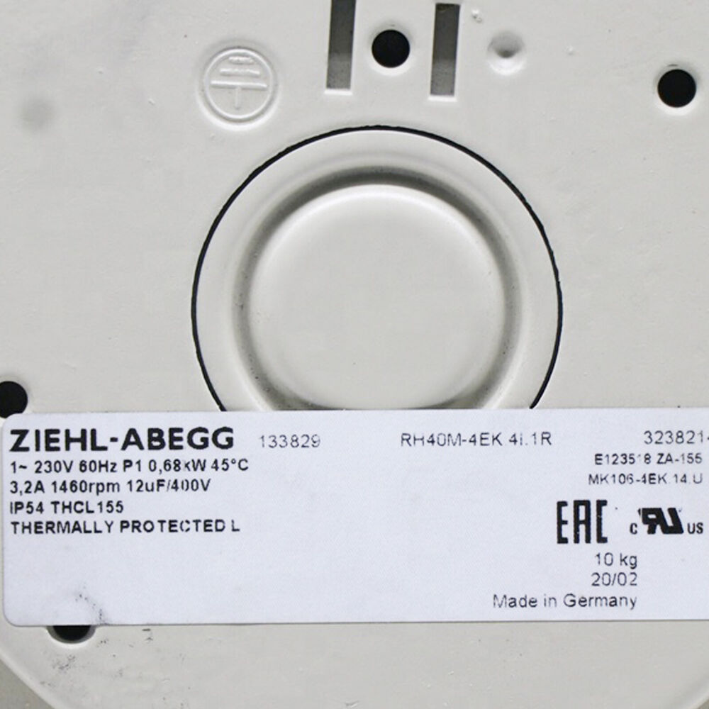 New In Box ZIEHL-ABEGG RH40M-4EK.4I.1R Cooling Fan For ABB DHL / UPS / FedEx