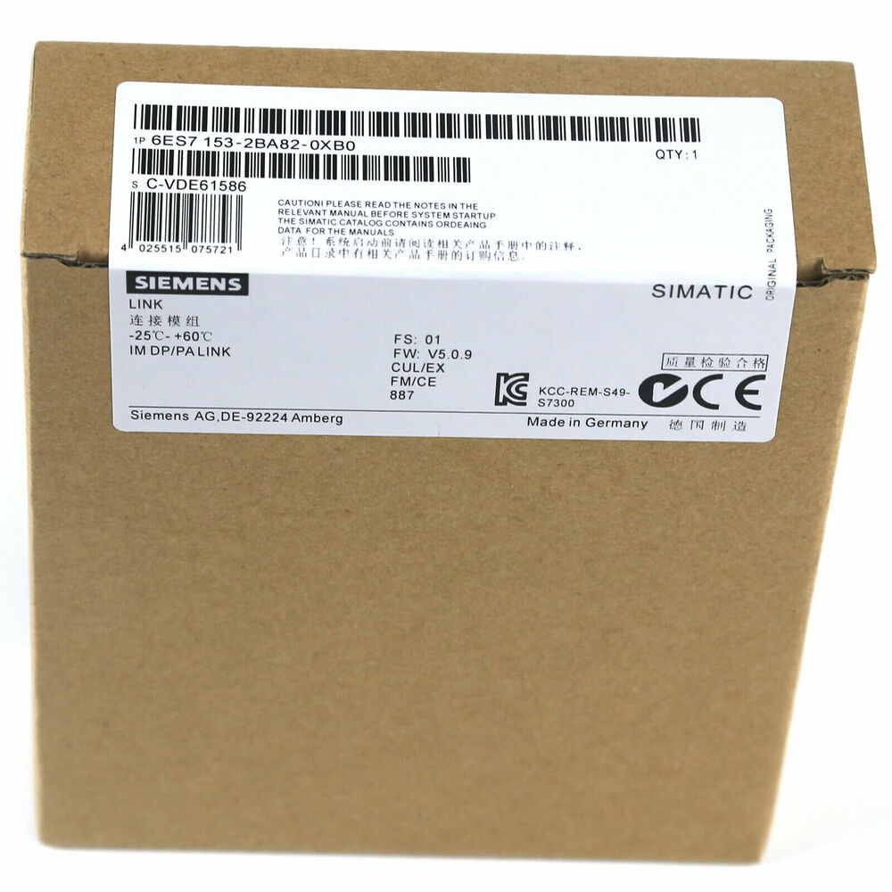 New In Box SIEMENS 6ES7153-2BA82-0XB0 Interface Module 6ES7 153-2BA82-0XB0 DHL / UPS / FedEx