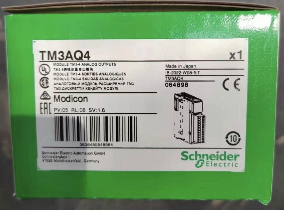 1PC New Schneider TM3AQ4 Analog Output Module PLC Expedited Shipping DHL / UPS / FedEX