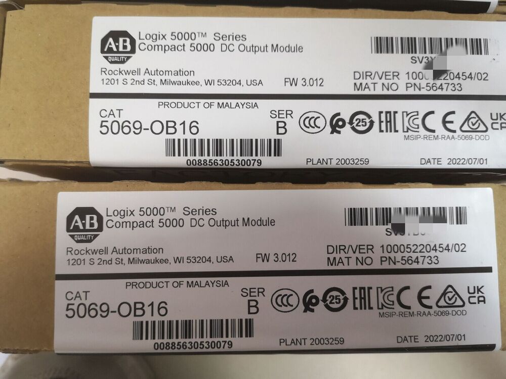 New Factory Sealed AB 5069-OB16 Ser B Compact 5000 DC Output Module 5069OB16 DHL / UPS / FedEx