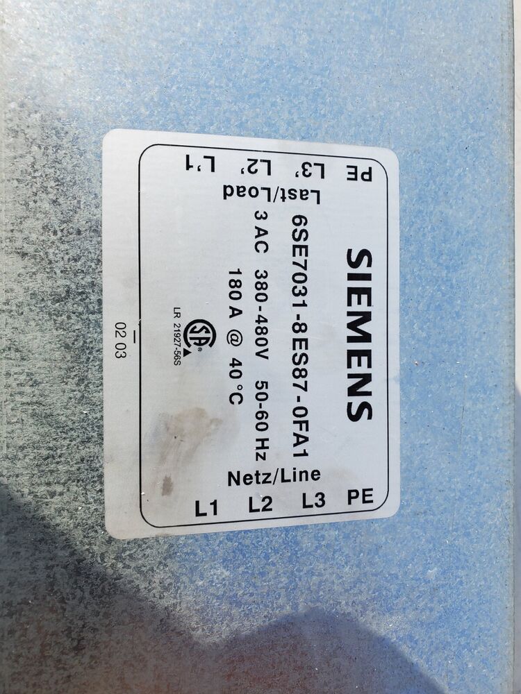 New Siemens 6SE7031-8ES87-0FA1 6SE70318ES870FA1 SUPPRESSION FILTER