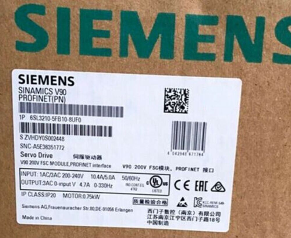 NEW Siemens 6SL3210-5FB10-8UF0 6SL3 210-5FB10-8UF0 DHL / UPS / FedEx