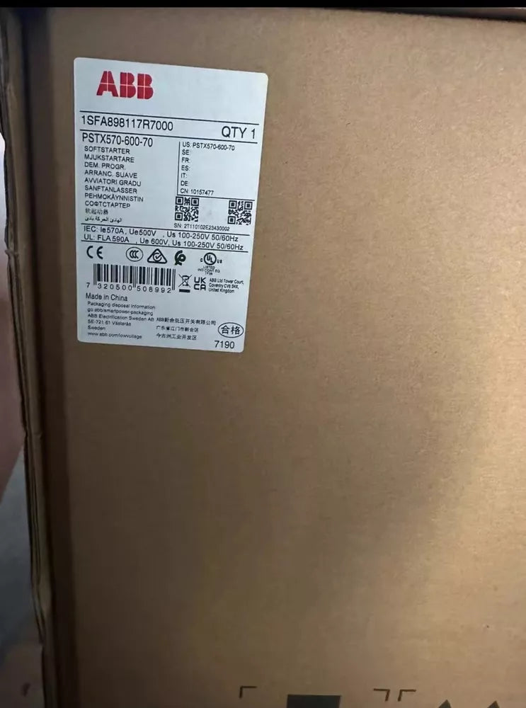 1pc ABB PSTX570-600-70 Soft Starter 570A 315KW UPS / DHL / Fedex