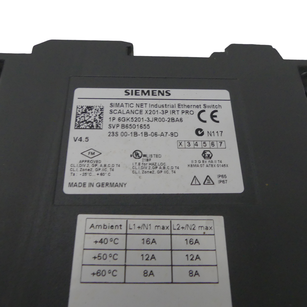 SIEMENS SIMATIC NET SCALANCE 6GK5201-3JR00-2BA6 E:2 -used-- UPS / Fedex / DHL