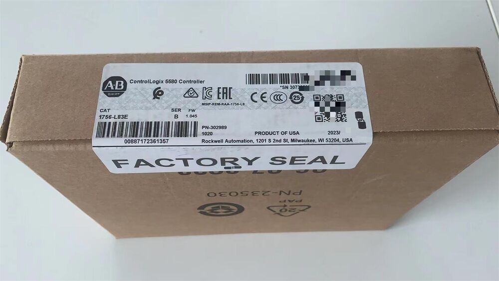 Allen-Bradley 1756-L83E Series B PLC ControlLogix 5580 Controller Processor DHL / UPS / FedEx