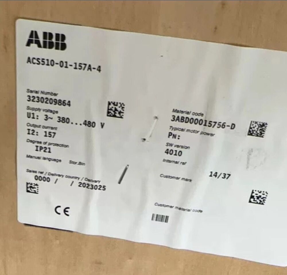 1PCS NEW ACS510-01-157A-4 1OCS NEW ABB Frequency Converter ACS510-01-157A-4