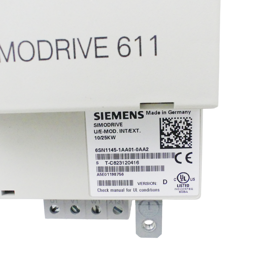 SIEMENS SIMODRIVE 6SN1145-1AA01-0AA2 6SN1 145-1AA01-0AA2 Vers: D -unused-- UPS / Fedex / DHL