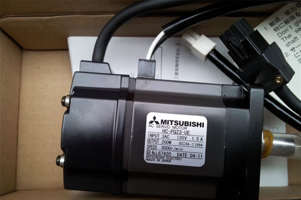Mitsubishi HC-PQ23-UE AC Servo Motor HCPQ23UE NEW EXPEDITED SHIPPING DHL / UPS / FedEx