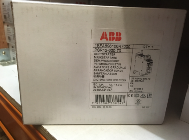 1PC New ABB PSR12-600-70 1SFA896106R7000 Soft Starter In Box Brand
