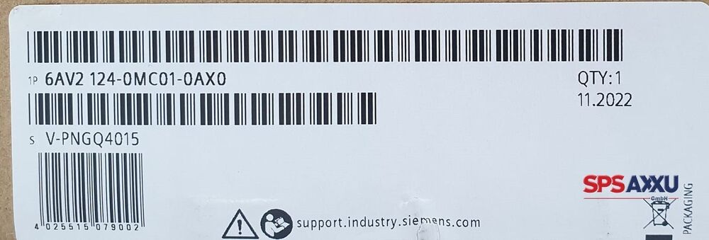 Siemens Simatic TP1200 Comfort Panel 6AV2 124-0MC01-0AX0 6AV2124-0MC01-0AX0-