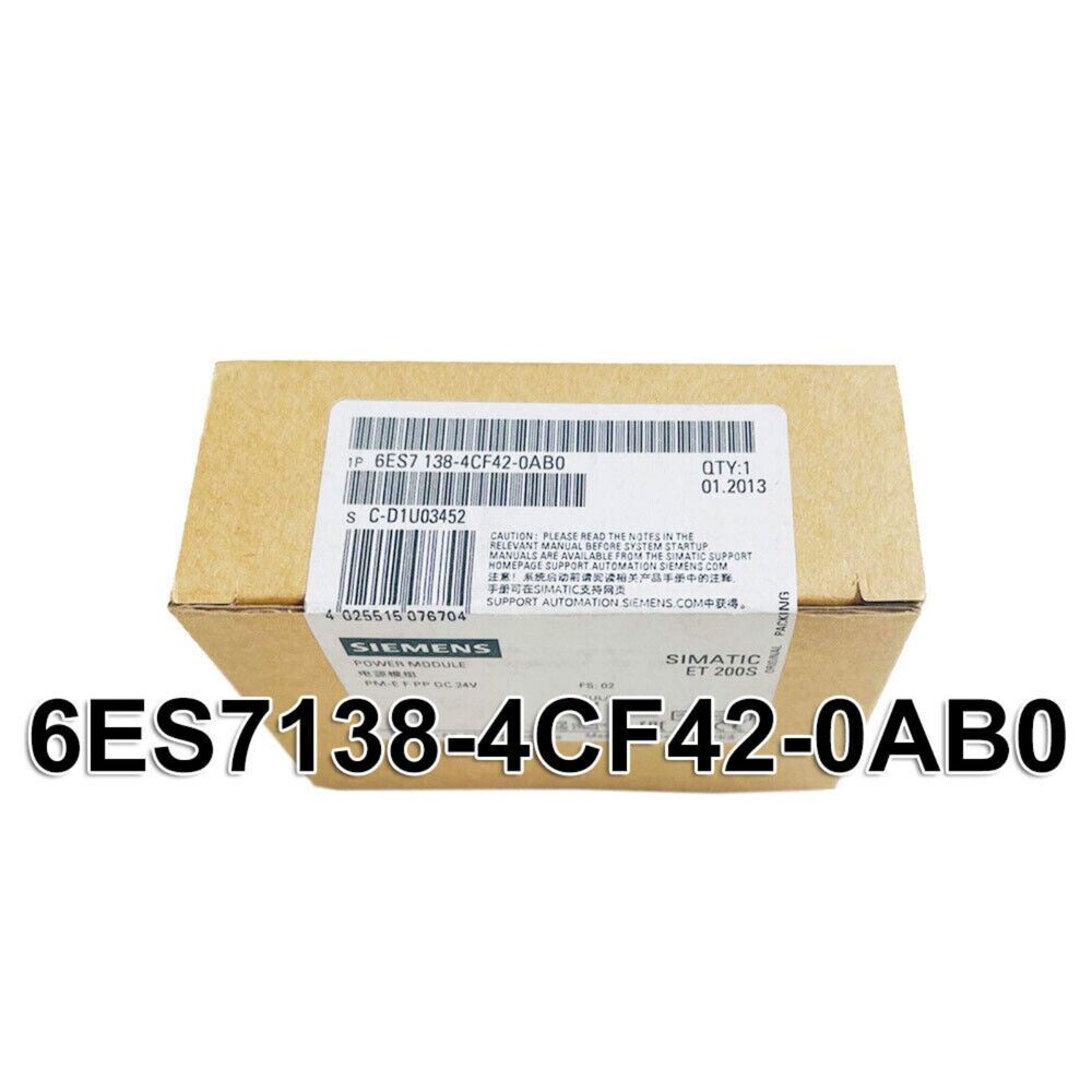 New Siemens Power Module PM-E for ET200S 6ES7138-4CF42-0AB0 6ES7 138-4CF42-0AB0