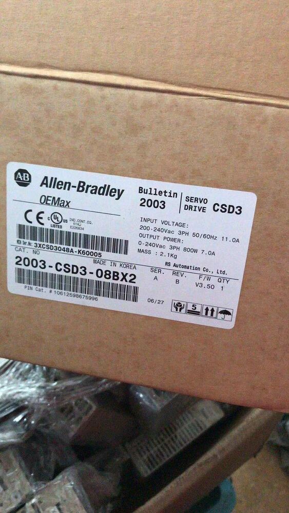 AB 2003-CSD3-08BX2 SERVO Driver New In Box 2003CSD308BX2 Expedited Shipping 1PC DHL / UPS / FedEx