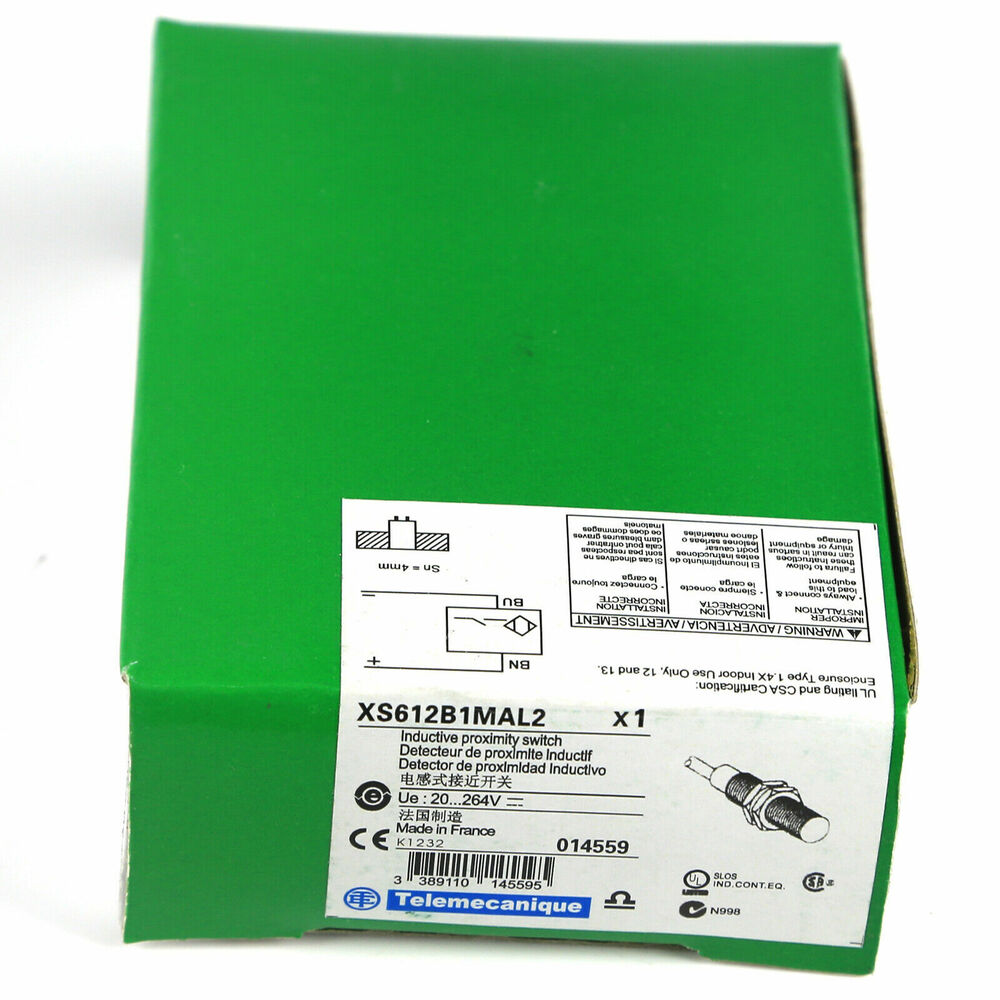 New Schneider XS612B1MAL2 Inductive Proximity Sensor, 12mm DHL / UPS / FedEX