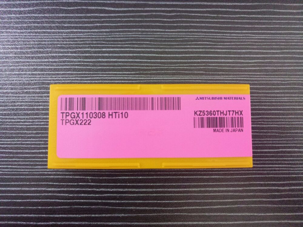 10PCS/Box MITSUBISHI TPGX110308 HTI10 Carbide Insert New In Box UPS / DHL / Fedex