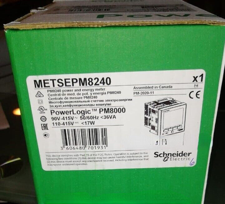 1PC New Schneider Electric METSEPM8240 Power Logic PM8240 Panel Mount Meter DHL / UPS / FedEX