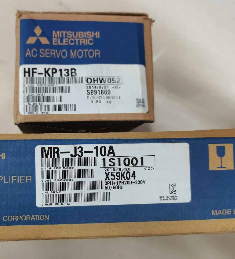 New in Box Mitsubishi MR-J3-10A+HF-KP13B UPS / DHL / Fedex
