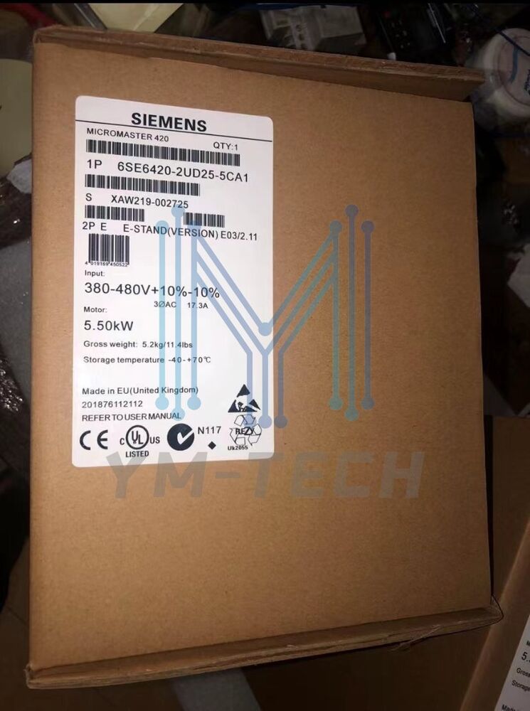 Siemens 6SE6420-2UD25-5CA1 PLC 6SE64202UD255CA1 New Expedited Shipping