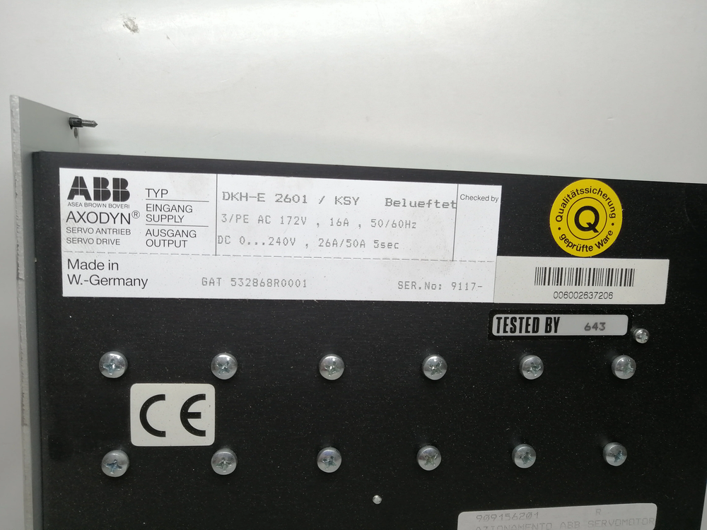 New | ABB | DKH-E2601 | ABB DKH-E 2601 / DKHE2601