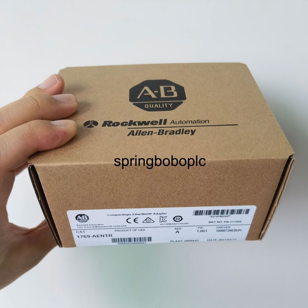 New Sealed 1769-AENTR /A Compactlogix Ethernet/IP Adapter 1769AENTR AB Fedex or DHL