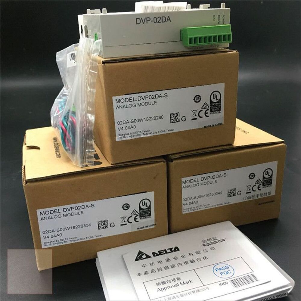 1PC New Delta DVP02DA-S PLC Analog Output Module Expedited Shipping DHL / UPS / FedEx
