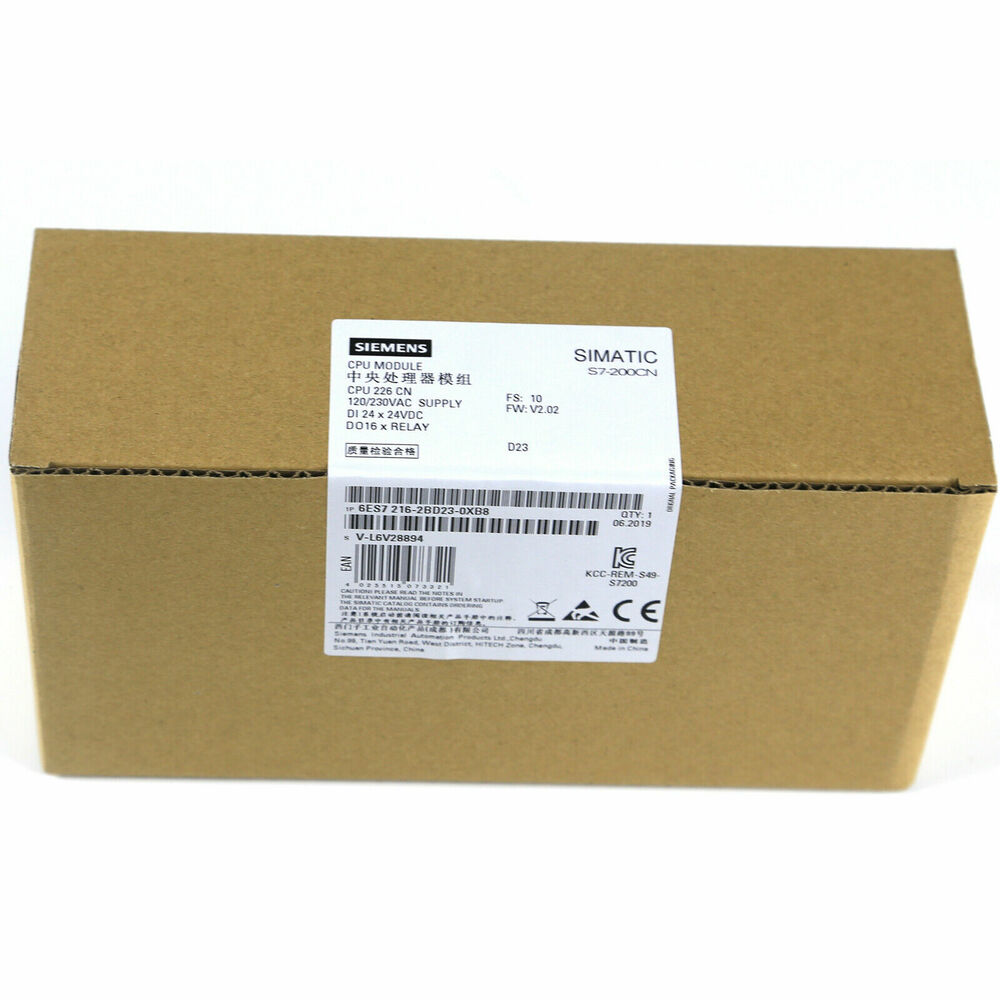 NEW Siemens 6ES7 216-2BD23-0XB8 6ES7216-2BD23-0XB8 PLC CPU I/O Module DHL / UPS / FedEx