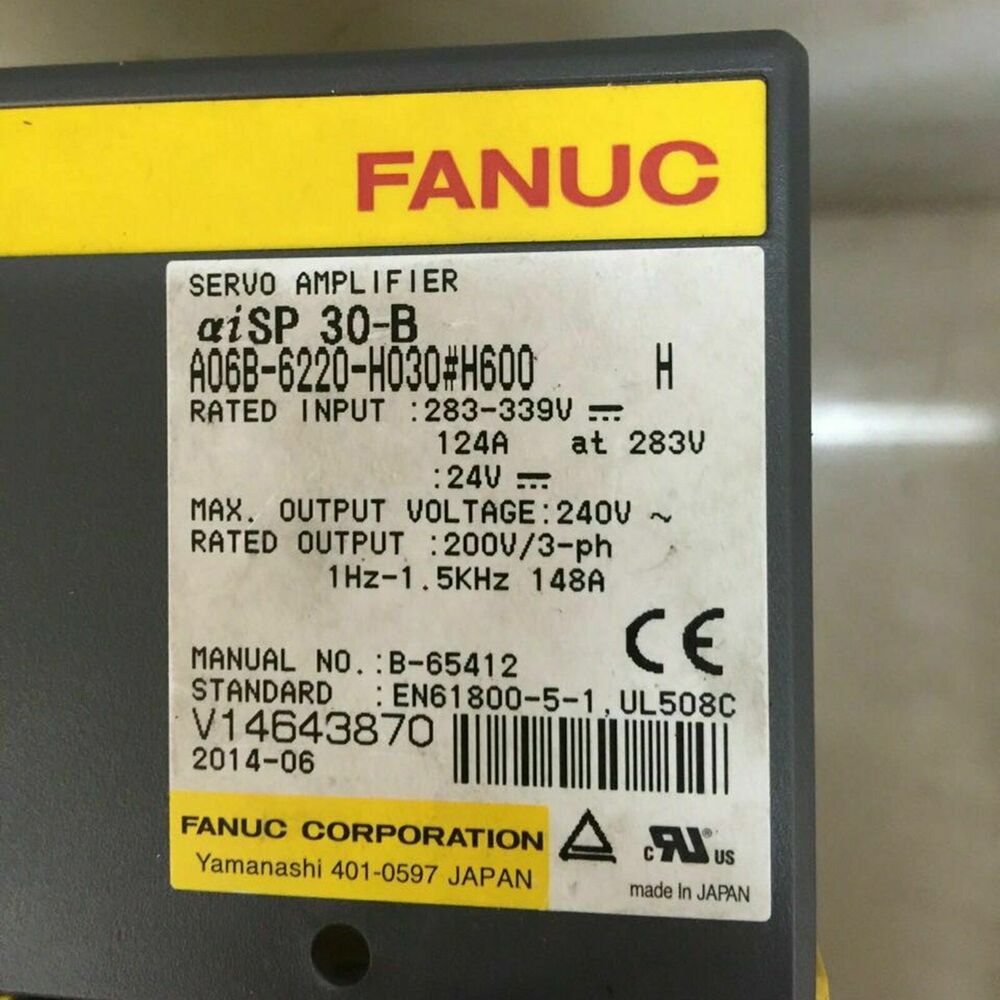 FANUC A06B-6220-H030#H600 Servo Drive A06B6220H030H600 Refurbished Fast Ship DHL / UPS / FedEx