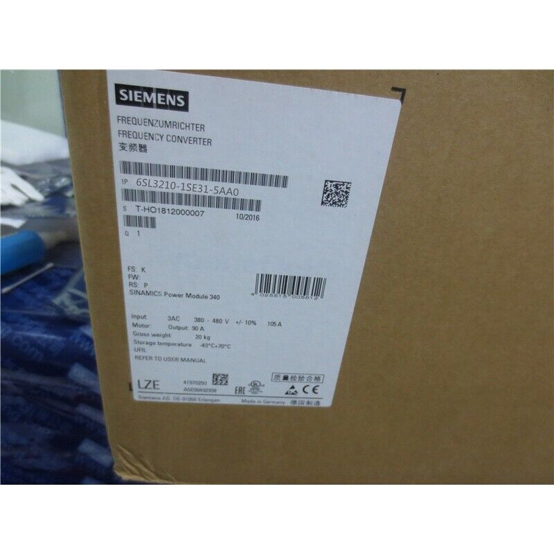 New Siemens S120 converter Power Module 6SL3210-1SE31-5AA0 6SL3 210-1SE31-5AA0
