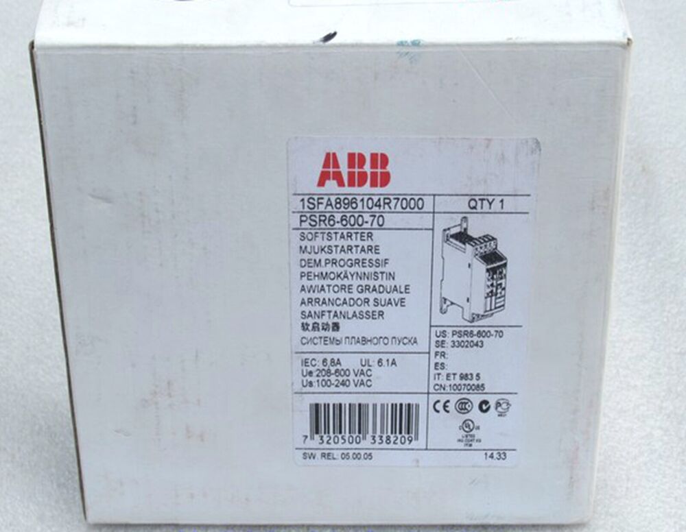 NEW ABB PSR6-600-70 PSR660070 Soft starter DHL / UPS / FedEx
