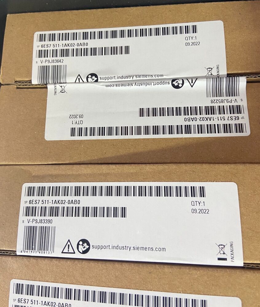New Siemens 6ES7 511-1AK02-0AB0 6ES7511-1AK02-0AB0 SIMATIC S7-1500 CPU 1511-1 PN