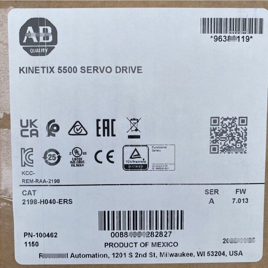Sealed Allen Bradley 2198-H040-ERS /A Kinetix 5500 32.5A Servo Drive 2198H040ERS DHL / UPS / FedEx