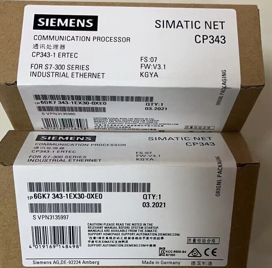 1PC New Sealed SIEMENS 6GK7 343-1EX30-0XE0 6GK7343-1EX30-0XE0 w/ 1 YEAR WARRANTY