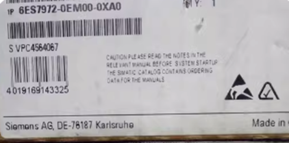 NEW SIEMENS 6ES7972-0EM00-0XA0 Simatic S7 6ES7 972-0EM00-0XA0 DHL / UPS / FedEx