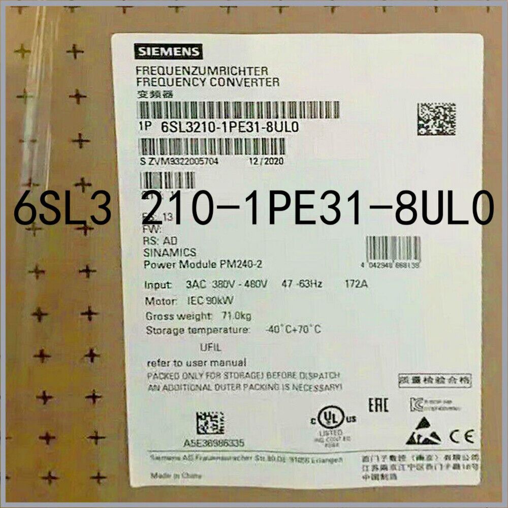 New Siemens G120 POWER MODULE PM240-2 6SL3210-1PE31-8UL0 6SL3 210-1PE31-8UL0
