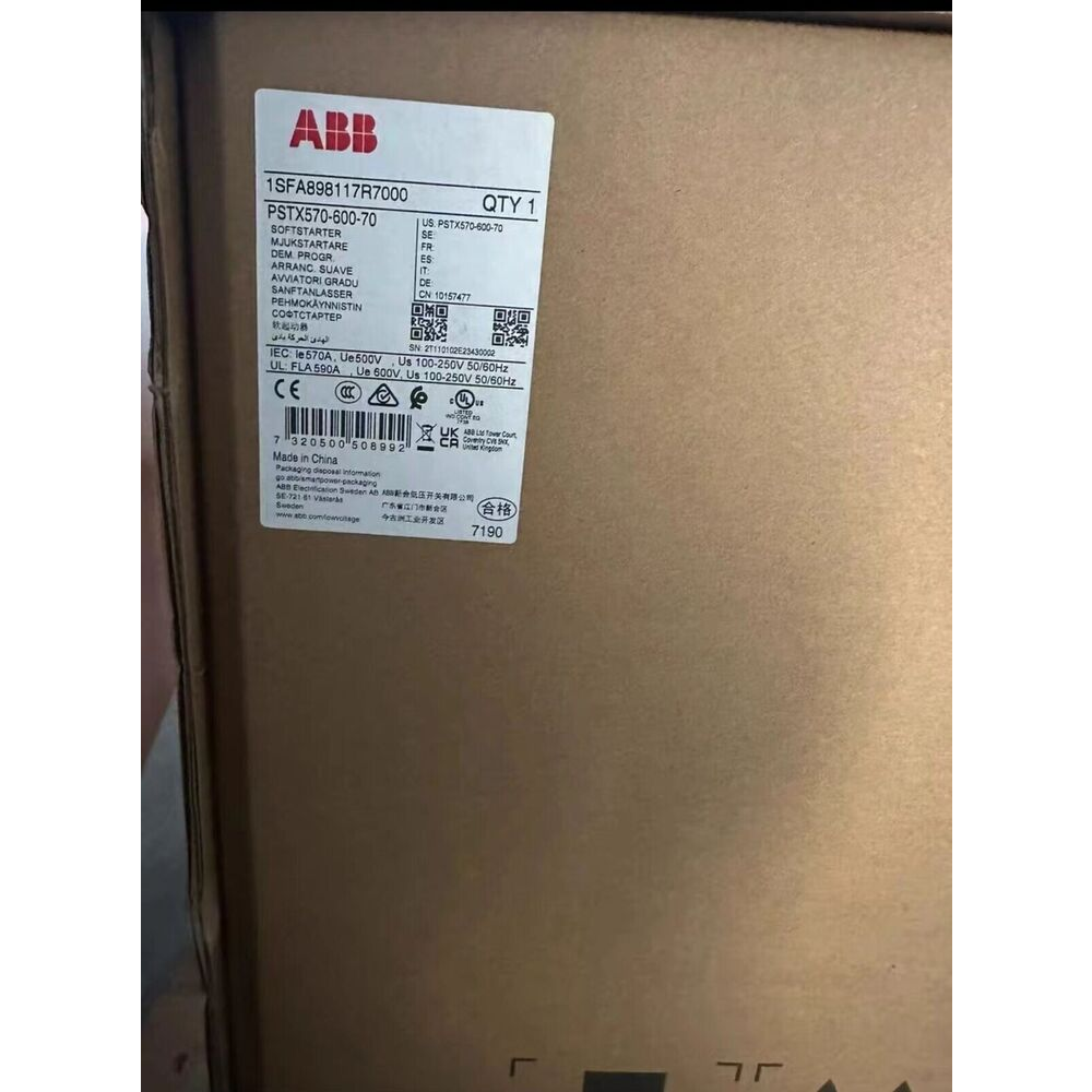 PSTX570-600-70 ABB Soft Starter 570A 315KW Brand New in Box!Spot Goods Zy