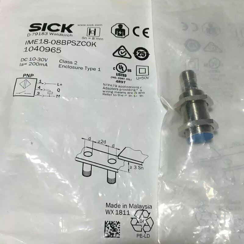 1PC New Sick IME18-08BPSZC0K Proximity Switch Free Shipping DHL / UPS / FedEx