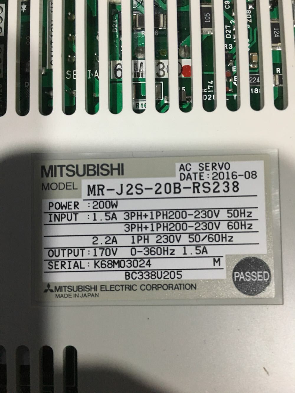 NEW MITSUBISHI AC SERVO DRIVER MR-J2S-20B-RS238 FREE EXPEDITED SHIPPING DHL / UPS / FedEx