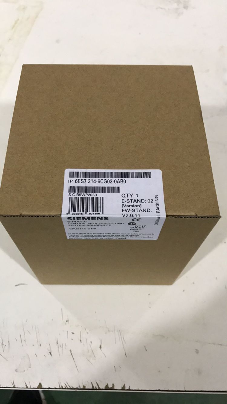 New Siemens CENTRAL PROCESSING UNIT 6ES7314-6CG03-0AB0 In Box FREE DHL SHIPPING DHL / UPS / FedEx