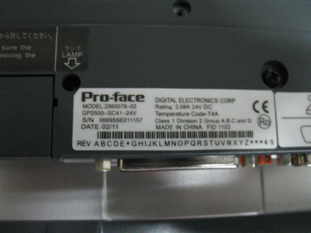 NEW PROFACE TOUCH SCREEN GP2500-SC41-24V 290078-01 FREE EXPEDITED SHIPPING DHL / UPS / FedEx