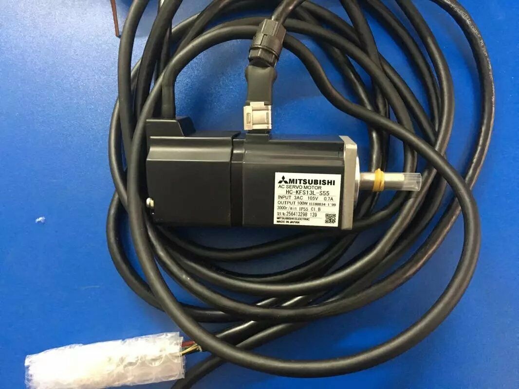 NEW MITSUBISHI AC SERVO MOTOR HC-KFS13L-S55 HCKFS13LS55 FREE EXPEDITED SHIPPING DHL / UPS / FedEX