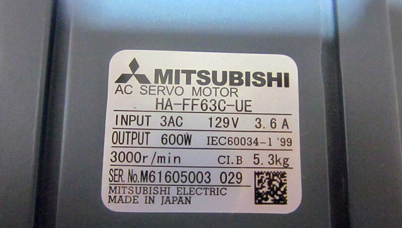 1PC MITSUBISHI AC SERVO MOTOR HA-FF63C-UE NEW ORIGINALFREE EXPEDITED SHIPPING DHL / UPS / FedEX