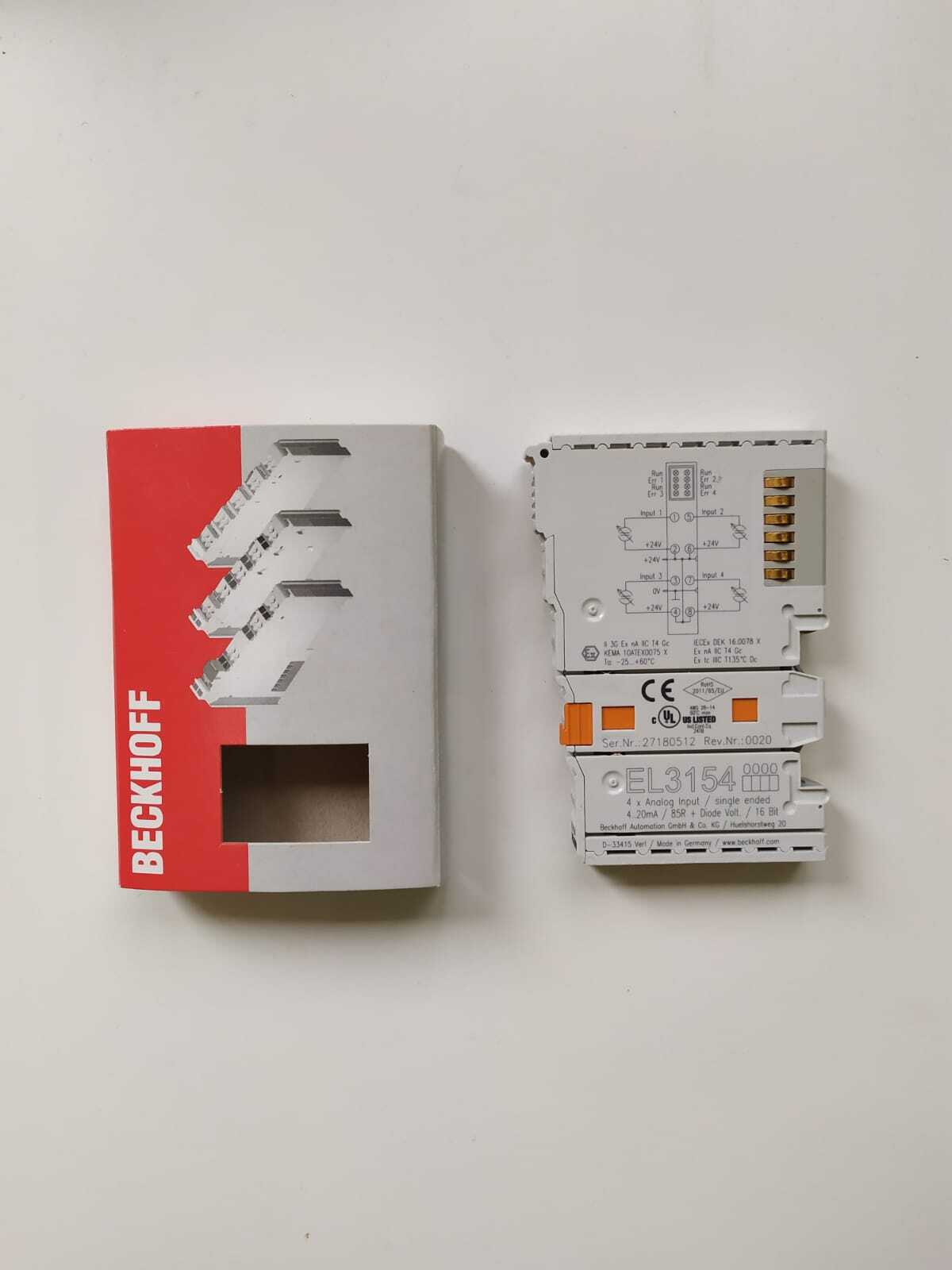 NEW BECKHOFF EL3154 PLC MODULE EL3154 EXPEDITED SHIPPING DHL / UPS / FedEx
