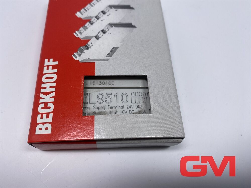 Beckhoff Netzteilklemme EL9510 Power Supply Terminal From: 10 5v Ein : 24VDC