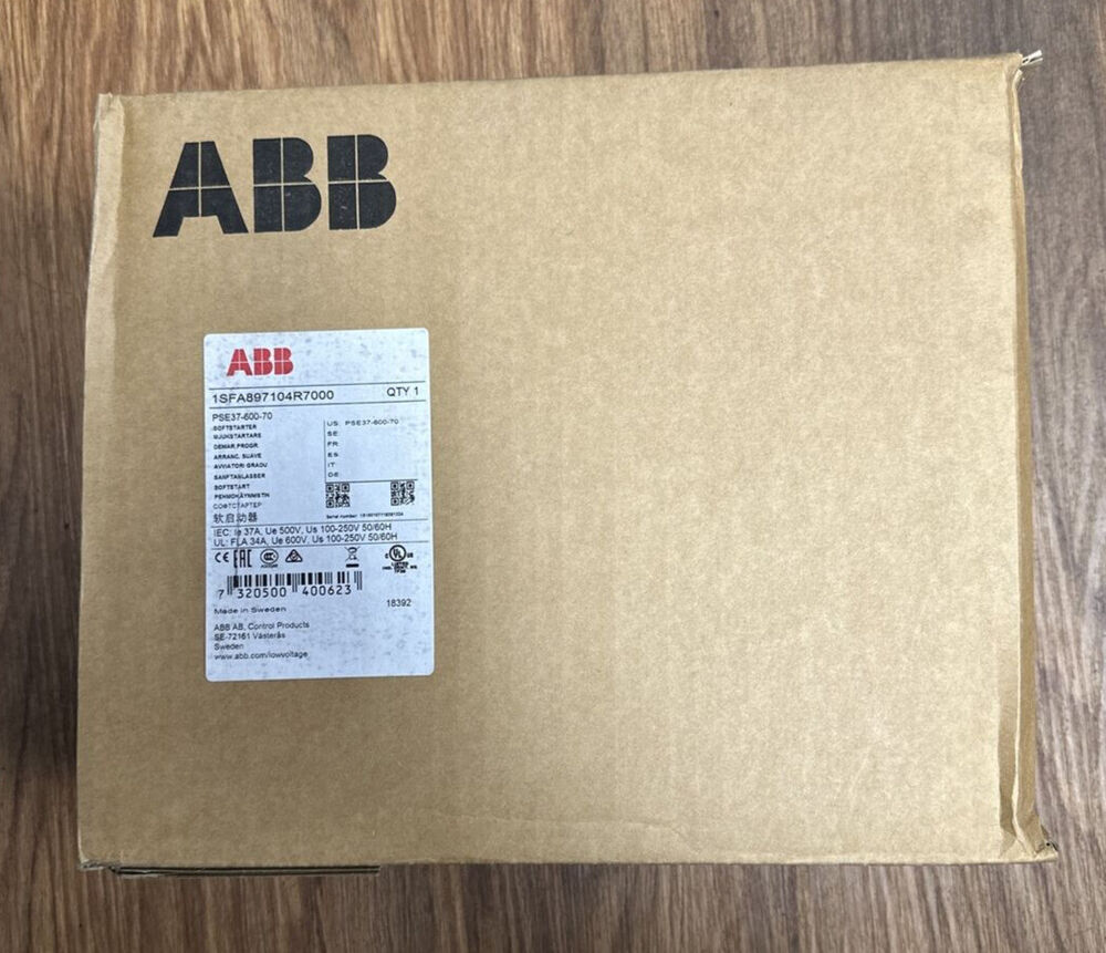 ABB 1SFA897104R7000 PSE37-600-70 SOFT STARTER 37A 100-250VAC NEW