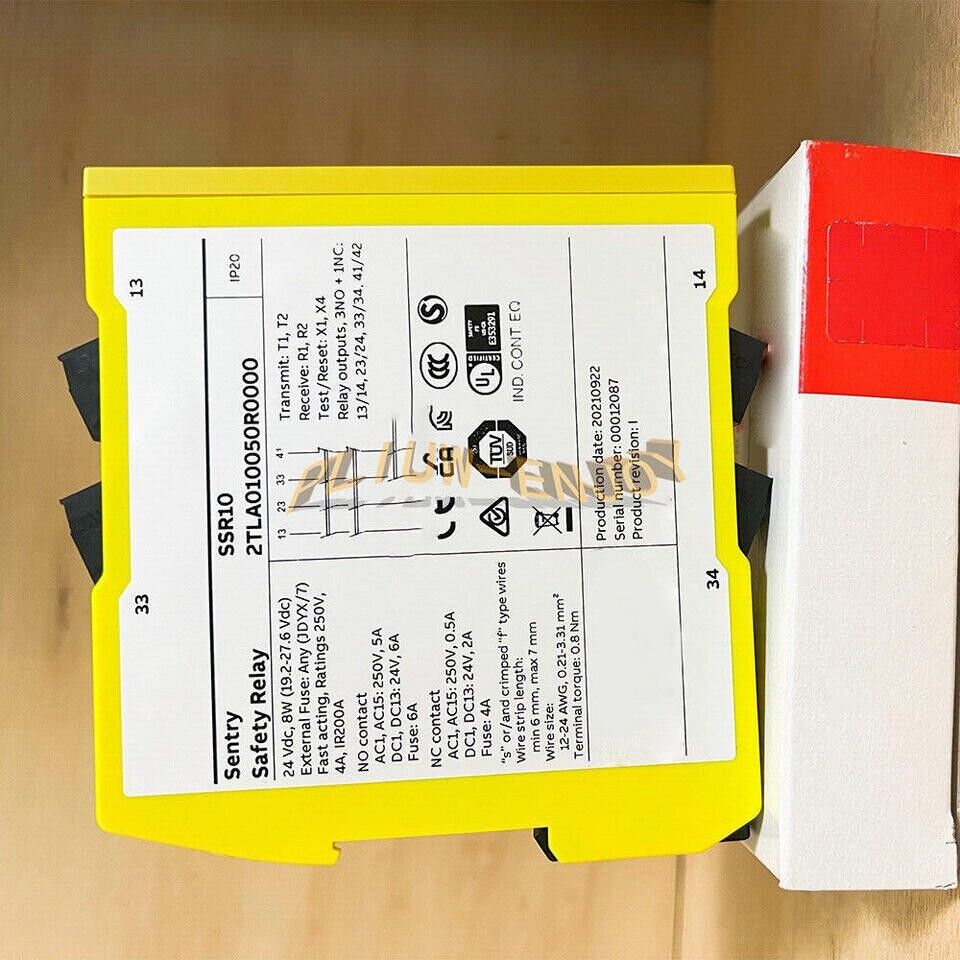 ABB 2TLA010050R0000 sentry SSR10 safety relay 24vdc new in box DHL/FEDEX/UPS