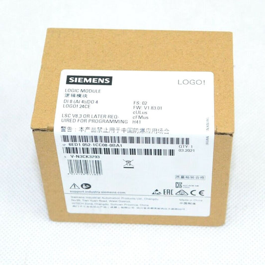 1PC New In Box SIEMENS 6ED1 052-1CC08-0BA1 ! 24CE Logic Module DHL / UPS / FedEx