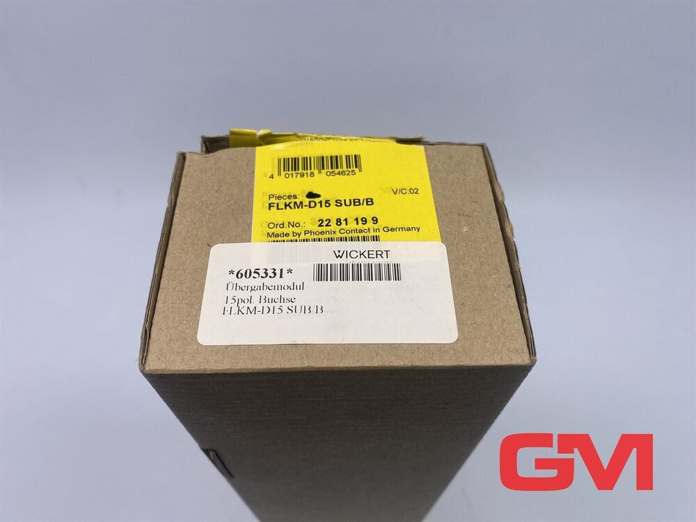 Ve 4x Phoenix Contact Transfer Module Flkm-d15 sub /B Interface Module 2281199
