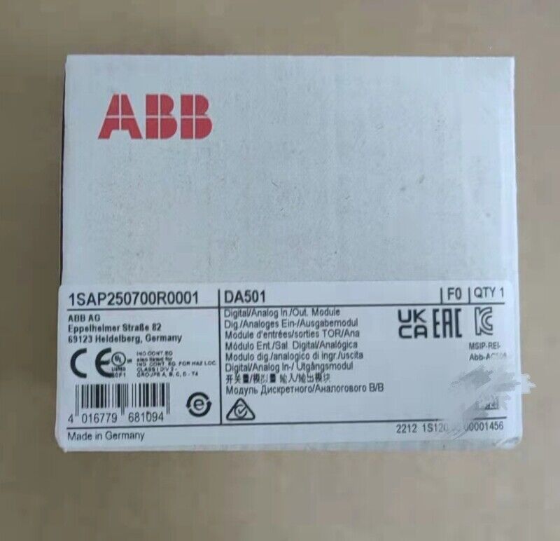 1pc ABB DA501 Digital/analog I/O module 1SAP250700R0001